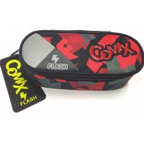 ASTUCCIO SCUOLA OVALE ORGANIZZATO COMIX FLASH ROSSO 8009117952242