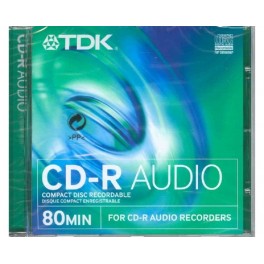 TDK Cdr audio 80 Cd per audio registratori TDK 700 MB – 80 min. Audio recorder