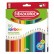 Fibracolor Rainbow astuccio 24 pastelli colorati in legno esagonali punta fine